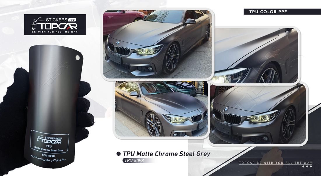 TPU-5098 Matte Chrome Steel Grey